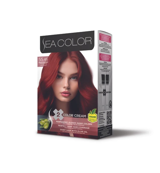 Sea Color Set Saç Boyası 55.46 Amazon Kızılı ürün görseli 1