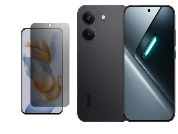 Poco X8 Pro Max ile Uyumlu Mat Hayalet (Privacy) 9H Kırılmaz Nano Ekran Koruyucu ürün görseli 1