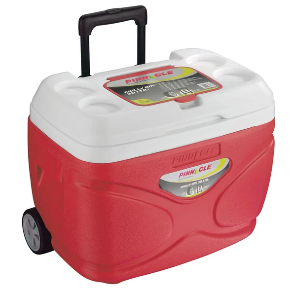 Pinnacle Prudence Tekerlekli Buzluk 30 Litre-KIRMIZI ürün görseli 1