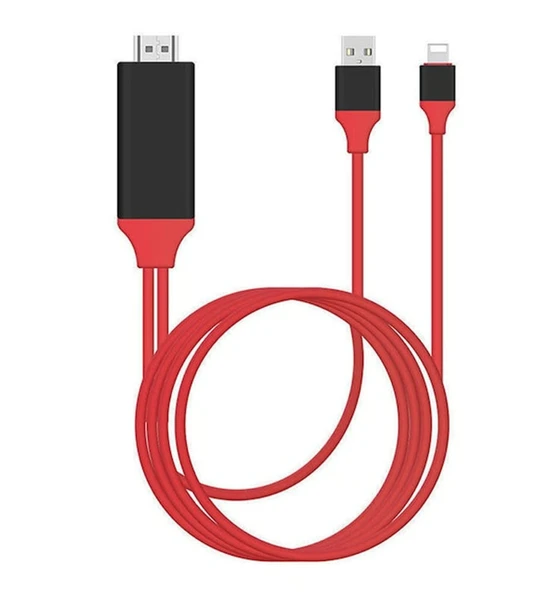 Lightning HDMI Tv Bağlantı Kablosu 2 Metre ürün görseli 1