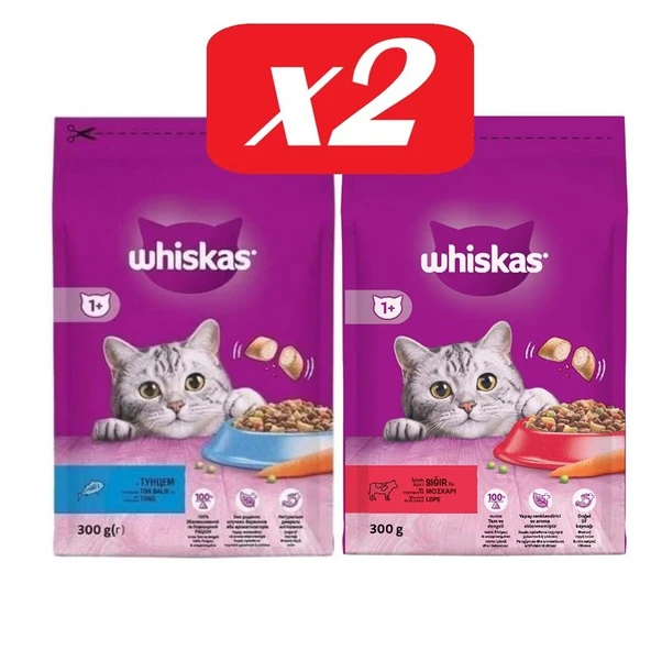 Whiskas İkili Lezzet Hızlı Deneme Seti 4 Adet ürün görseli 1