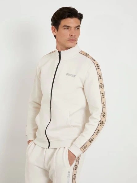 Guess MICKEY FULL ZIP SWEA Erkek Bej Eşofman Üstü Z2YQ10KB3P2-G9L9 ürün görseli 1