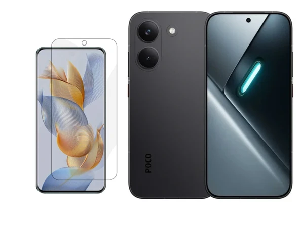 Poco X8 Pro Max ile Uyumlu HD Şeffaf 9H Nano Ekran Koruyucu ürün görseli 1