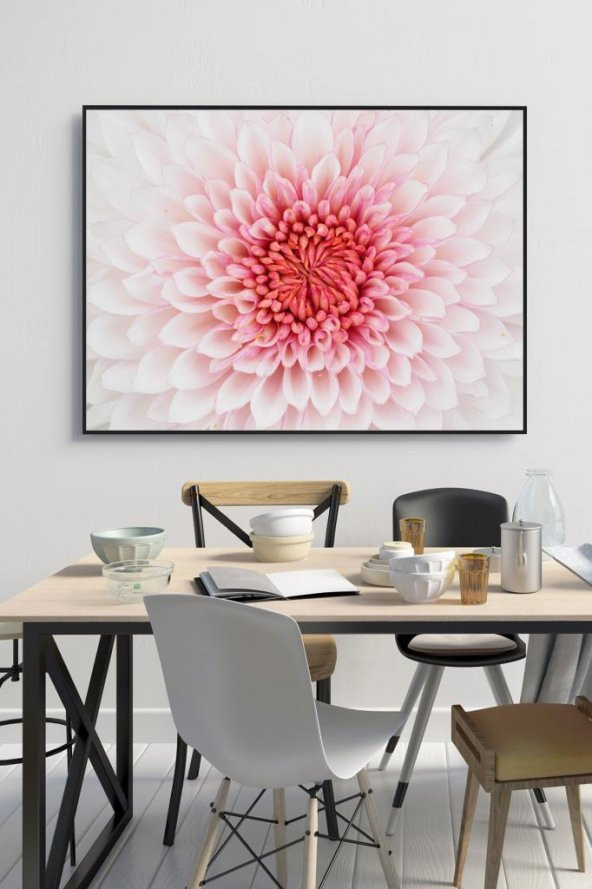 60 x 70 cm Kasımpatı Desenli Cam Tablo 4mm Temperli Camdır ürün görseli 1