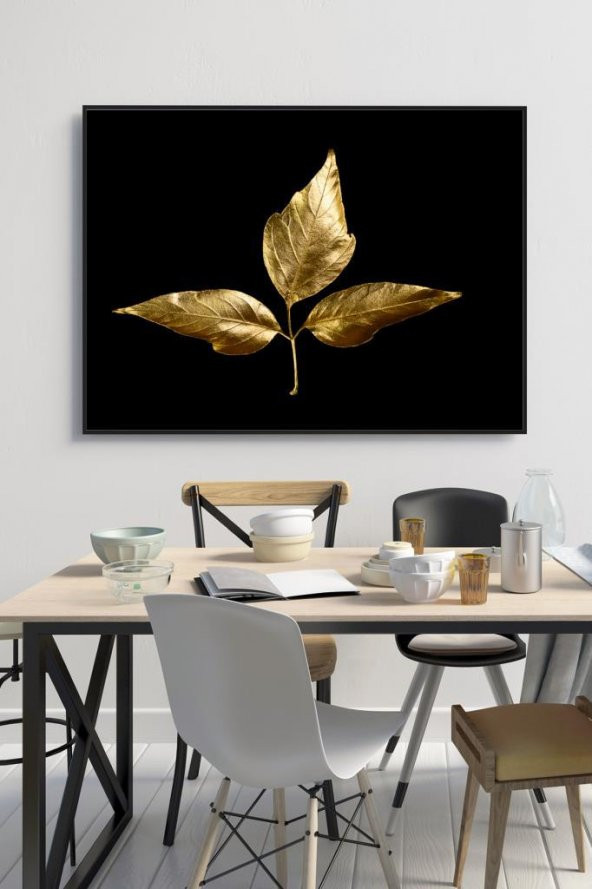 60 x 70 cm Kuru Yaprak Desenli Cam Tablo 4mm Temperli Camdır ürün görseli 1