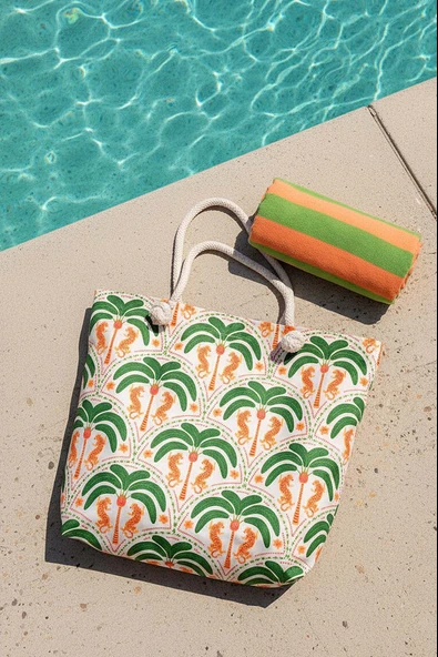Tropical Tiger Plaj Çantası - Resim 6