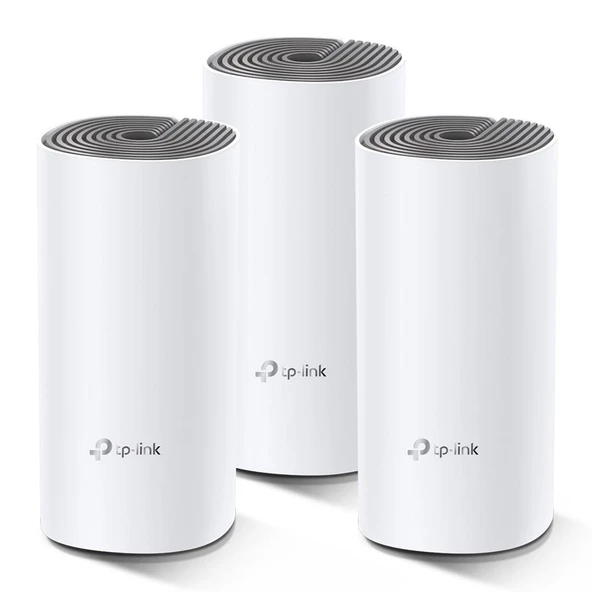 TP-Link Deco E4 3P AC1200 Mesh Router (Üçlü) Paket ürün görseli 1