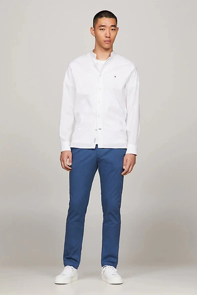 Tommy Hilfiger CHINO BLEECKER 1985 PIMA COTTON Erkek Mavi Pantolon MW0MW26619DBZ ürün görseli 1