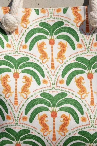 Tropical Tiger Plaj Çantası - Resim 5