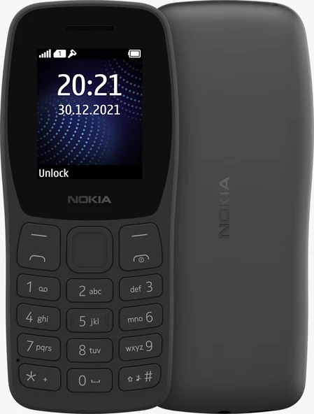 NOKIA 105 Classic Tuşlu Cep Telefonu Siyah (Nokia Türkiye Resmi Distribütör Garantili) ürün görseli 1