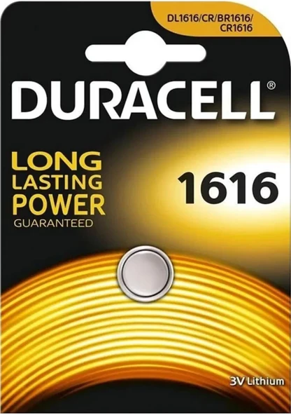 Duracell Düğme Pil 1616 Tekli 3 Volt ürün görseli 1
