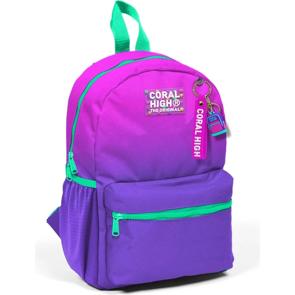 Coral High Minik Yuva Sırt Çantası Pembe Mor Renk Geçişli Iki Bölmeli 23562 ürün görseli 1