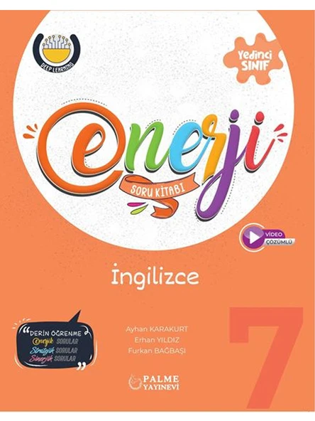 PALME 7.SINIF ENERJİ İNGİLİZCE SORU KİTABI İadesiz* ürün görseli 1