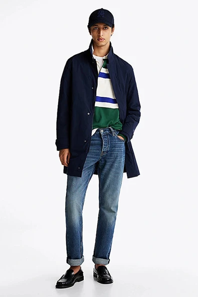 Tommy Hilfiger LW PACKABLE CARCOAT Erkek lacivert Mont MW0MW37651DW5 ürün görseli 1