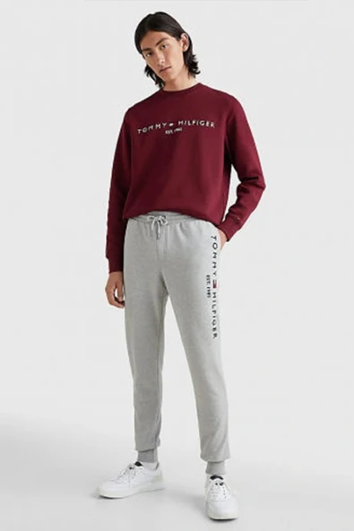 Tommy Hilfiger TOMMY LOGO SWEATPANTS Erkek Gri Eşofman Altı MW0MW08388P01 ürün görseli 1