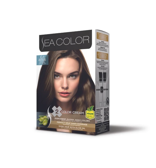 Sea Color Set Saç Boyası 6.11 Yoğun Küllü Koyu Kumral ürün görseli 1