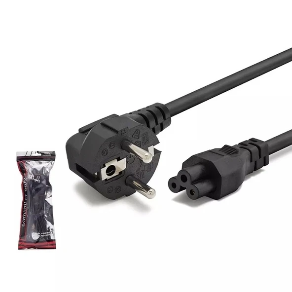 Hadron HDX5517 1.0mm 500W 1.2Mt Yonca Güç Kablosu Siyah ürün görseli 1