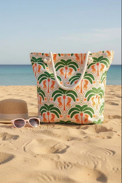 Tropical Tiger Plaj Çantası - Resim 2