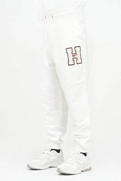 Tommy Hilfiger TJM TOWEL PATCH TERRY PANT Erkek Beyaz Eşofman Altı DM0DM21277YAC ürün görseli 1