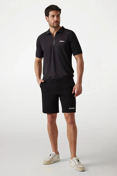 Guess Erkek Mıckey Standart Fit Siyah Jogger Şort ürün görseli 1
