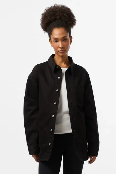 Calvin Klein DAD DENIM OVERSHIRT Kadın DENIM Gömlek J20J224381-1BY ürün görseli 1