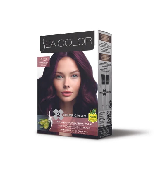 Sea Color Set Saç Boyası 3.66 Patlıcan Moru ürün görseli 1