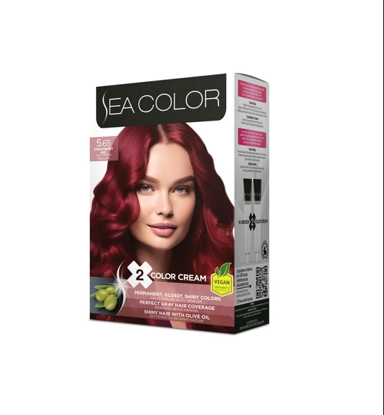 Sea Color Set Saç Boyası 5.65 Çilek Kırmızısı ürün görseli 1
