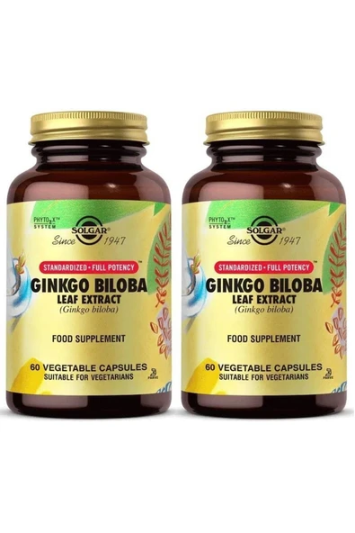 Solgar Ginkgo Biloba Leaf Extract 60 Kapsül 2 Adet ürün görseli 1