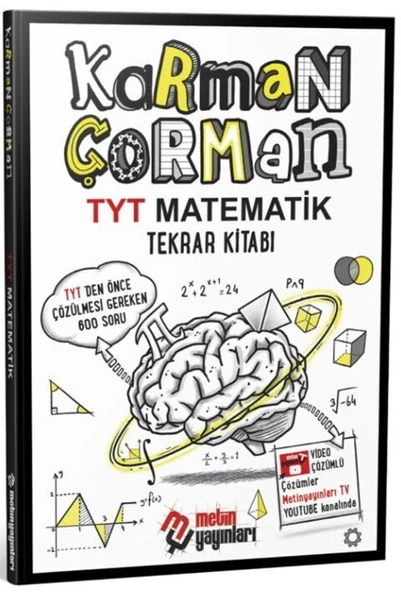 TYT Matematik Karman Çorman Tekrar Kitabı Metin Yayınları ürün görseli 1