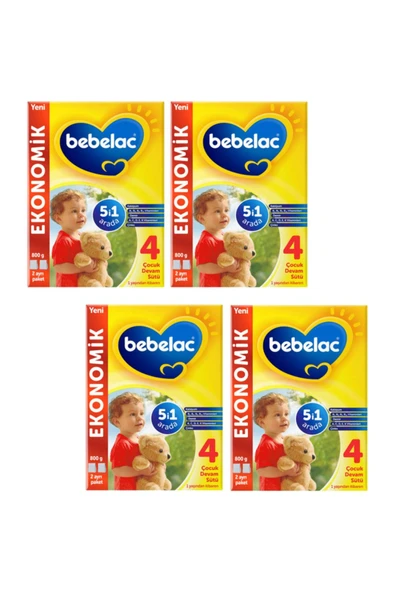 Bebelac 4 Çocuk Devam Sütü 800 Gr 4 Adet ürün görseli 1