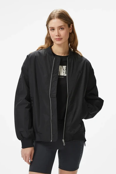 Calvin Klein LONG BOMBER Kadın Siyah Ceket J20J224702-BEH ürün görseli 1