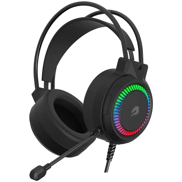 GAMEBOOSTER H02B Hammer Siyah RGB Streo Gaming Kulaklık ürün görseli 1