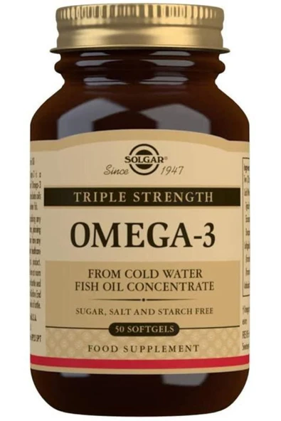 Solgar OMEGA 3 950 MG EPA + DHA 50 SOFTJEL ürün görseli 1