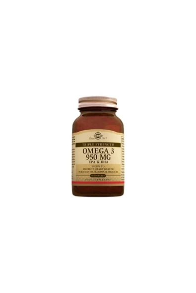 Solgar Omega 3 950 Mg 50 Kapsül Balık Yağı ürün görseli 1