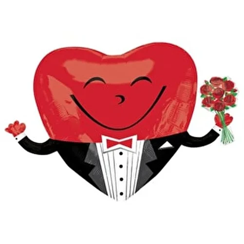 26" Folyo Balon Heart Man Kalp ürün görseli 1