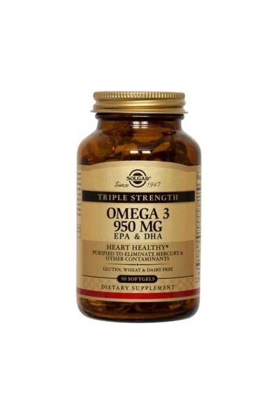 Solgar Omega-3 950 Mg 50 Kapsül ürün görseli 1