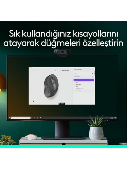 Logitech M650 Signature 910-006253 Siyah Sessiz Küçük Boy Sağ El Kablosuz Mouse OUTLET ürün görseli 1