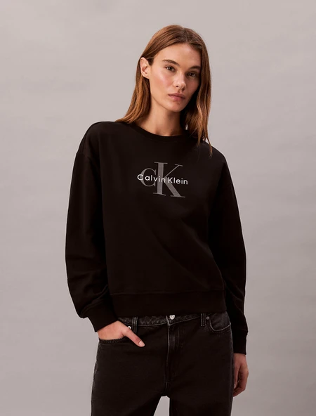 Calvin Klein LS MNLG FRNCH TRRY R Kadın  Sweatshirt  LV047B234G-UB1 ürün görseli 1