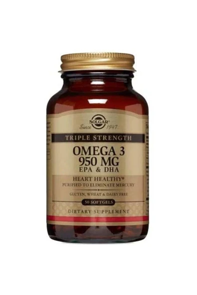 Solgar Omega-3 950 Mg 50 Softgel ürün görseli 1