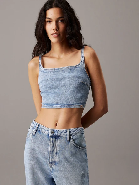 Calvin Klein DENIM BRALETTE Kadın  Crop J20J225515-1AA ürün görseli 1