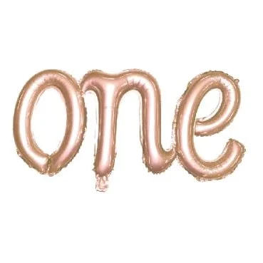 "ONE" 107x50cm Folya Balon  - Bronz ürün görseli 1