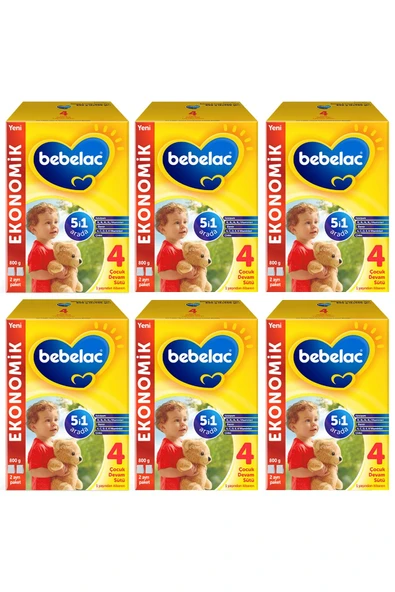 Bebelac 4 Devam Sütü 800 Gr - 6'lı Set ürün görseli 1
