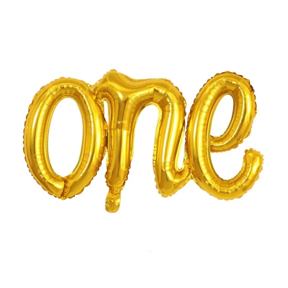 "ONE" 107x50cm Folya Balon - Gold / Altın ürün görseli 1
