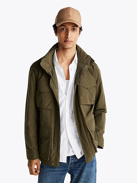 Tommy Hilfiger LW PACKABLE FIELD JACKET Erkek Yeşil Ceket MW0MW37632RBN ürün görseli 1