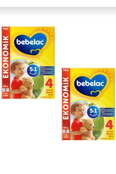 Bebelac 4 Çocuk Devam Sütü 800gr 2 Adet ürün görseli 1