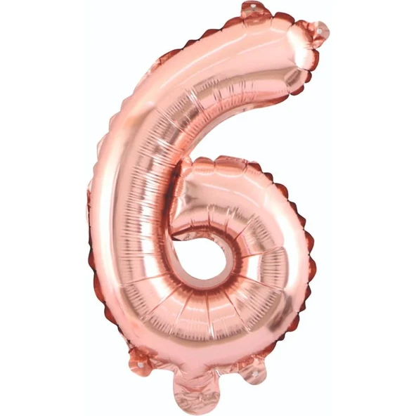 34" Folyo Rakam 76cm "6" Rose Gold ürün görseli 1