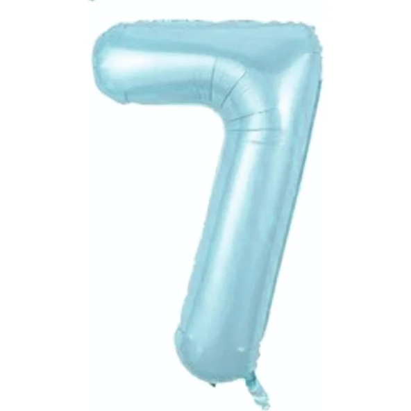 34" Folyo Rakam 76cm "7" Mavi / Blue ürün görseli 1