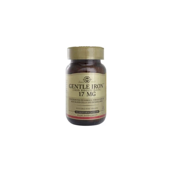 Solgar Gentle Iron 17 Mg 90 Kapsül ürün görseli 1