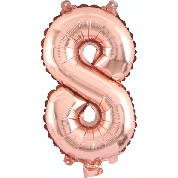 34" Folyo Rakam 76cm "8" Rose Gold ürün görseli 1