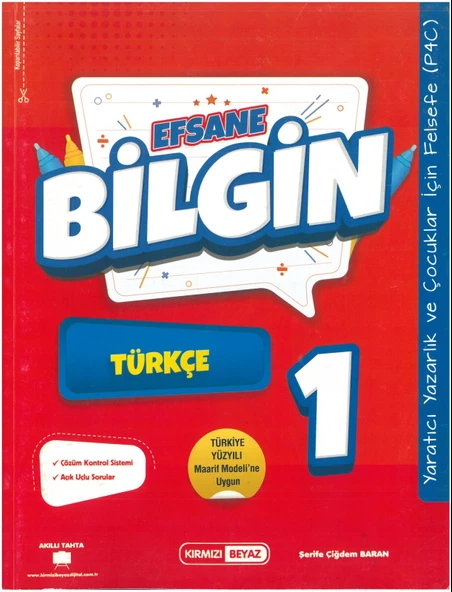 Kırmızı Beyaz Efsane Bilgin 1.Sınıf Türkçe Yeni ürün görseli 1